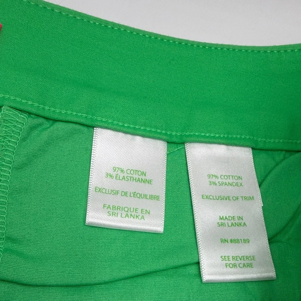 Lilly Pulitzer Vibrant Green High Waist Shorts - Picture 3 of 5
